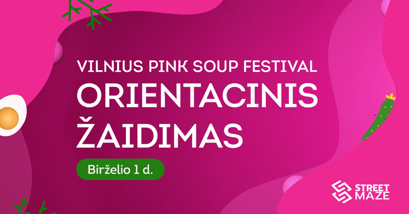 Vilnius Pink Soup Fest | orientacinis žaidimas | orienteering competition image