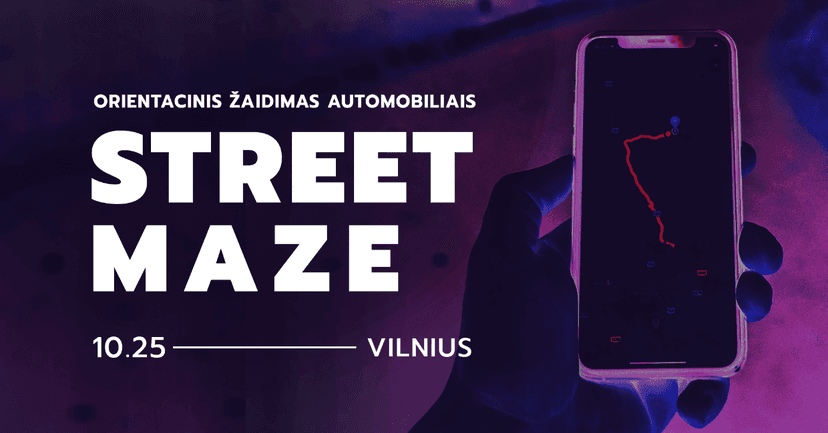 STREET MAZE || automobilių orientacinis žaidimas Vilniuje image