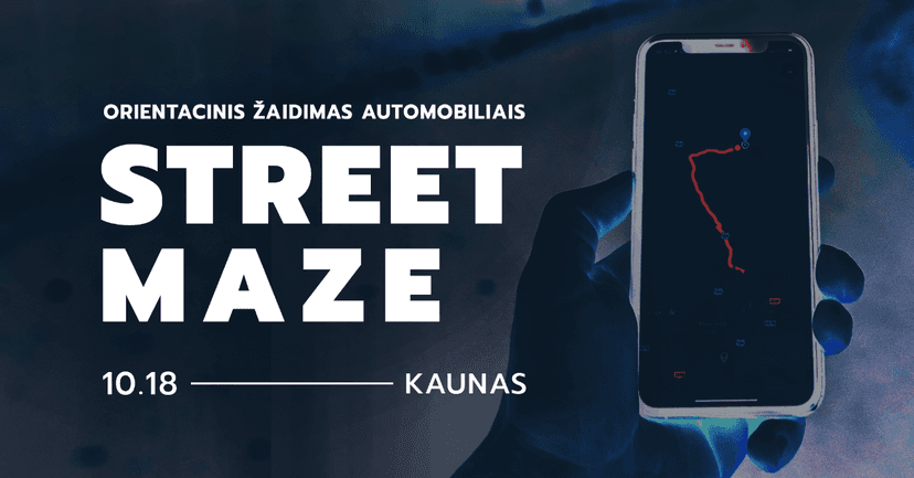 STREET MAZE || automobilių orientacinis žaidimas Kaune  image