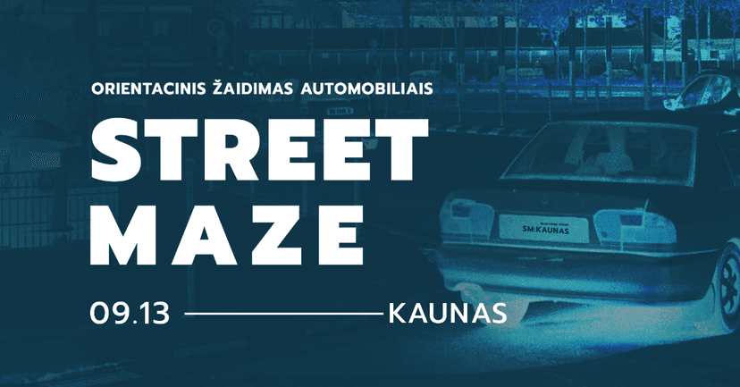 Street Maze orientacinis žaidimas automobiliais || KAUNAS image