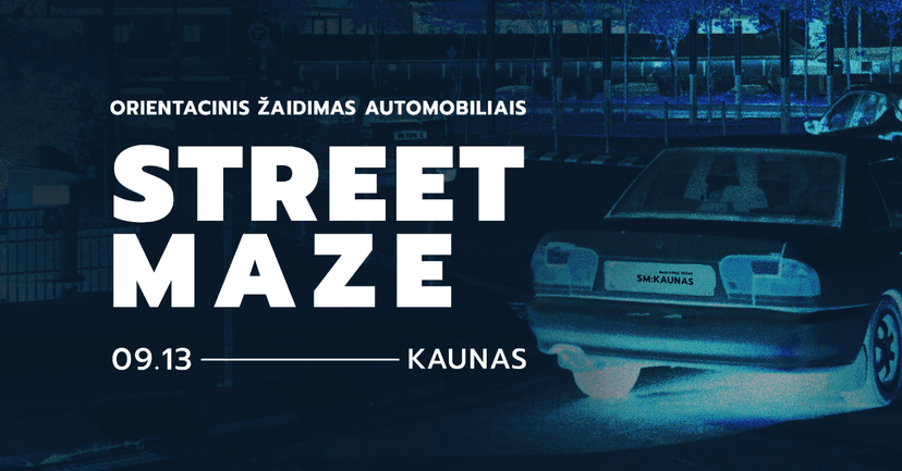 Street Maze orientacinis žaidimas automobiliais || KAUNAS image