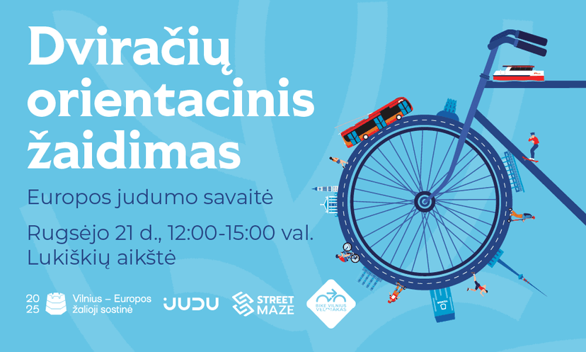 Vilnius rieda: dviračių orientacinis žaidimas image