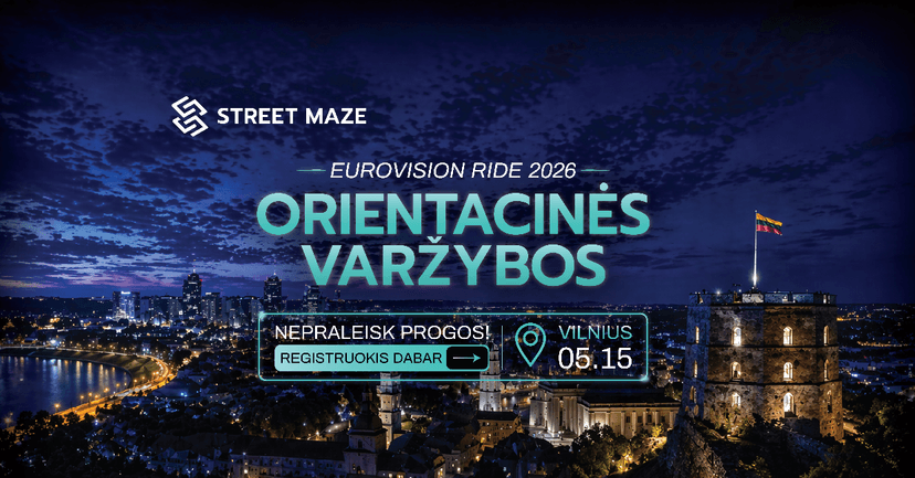 EUROVISION RIDE 2026 || Orientacinis žaidimas Vilnius image
