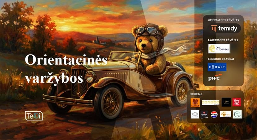 TeDi 2026 - Orientacinės varžybos automobiliais image